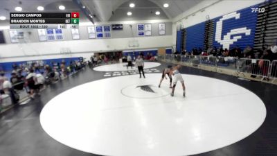 150 lbs Cons. Round 3 - Brandon Montes, El Toro High School vs Sergio Campos, Edison