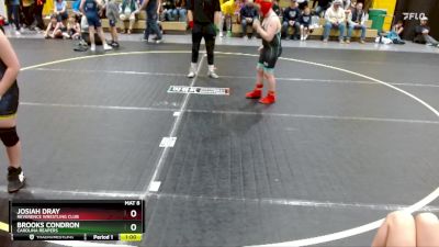 105 lbs Round 1 - Josiah Dray, Reverence Wrestling Club vs Brooks Condron, Carolina Reapers