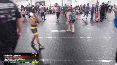 90 lbs Round 3 - Gennaro Patacca, KC Elite Training Center vs Nicholas Nordstrom, Cobra Wrestling Club