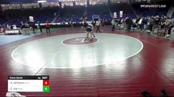 138 lbs Consolation - Aidan Williams, Windham vs Cam Ice, Minnechaug