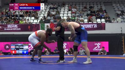 125 kg Quarterfinal - Wyatt Hendrickson, USA vs Maxwell Lacey, CRC