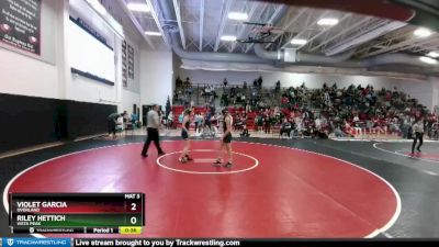 110 lbs Cons. Round 2 - Riley Hettich, Vista Peak vs Violet Garcia, Overland