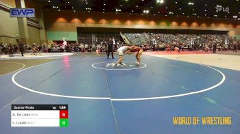 157 lbs Quarterfinal - Adrian De Leon, Wright Wrestling Academy vs Logan Lopez, Wolf Den