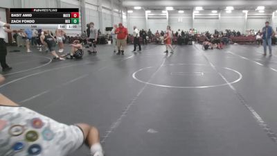 144 lbs Round 3 (10 Team) - Basit Amid, Mat Assassins Black vs Zach Fondo, New England Gold
