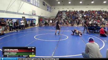 132 lbs Cons. Round 1 - Jacob Williams, Los Alamitos High School vs Aidan Concha, Canyon High School