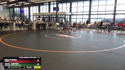 J-1 lbs Cons. Semi - Ben Stoner, Wrath vs Isaac Kremer, Cascade Wrestling Club