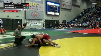 174 lbs Quarterfinal - Isaiah Morales, Menlo (Calif.) vs Collin Guffey, Stanford University