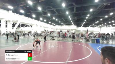 54 lbs Consi Of 8 #1 - Alfie Steward, Dominate WC vs Walker Anderson, Nyssa Mat Club