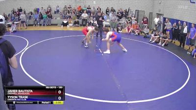 150 lbs Cons. Round 3 - Javier Bautista, Creswell Highschool vs Tyson Trask, Lebanon Mat Club