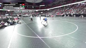 D1-132 lbs Champ. Round 1 - Peyton Oberg, Baraboo vs Joseph Jeanquart, Luxemburg-Casco