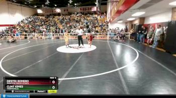 98 lbs Cons. Round 2 - Clint Kimes, Thermopolis vs Dimitri Romero, Riverton Middle School