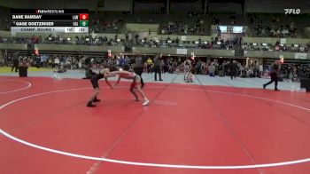 90 lbs Champ. Round 1 - Gage Goetzinger, Caledonia vs Bane Ramsay, LAW