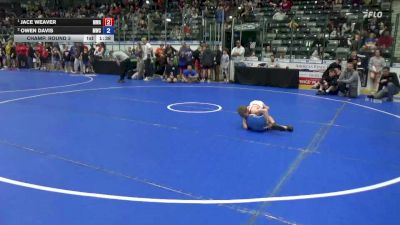 59 lbs Champ. Round 3 - Jace Weaver, Moen Wrestling Academy vs Owen Davis, MWC