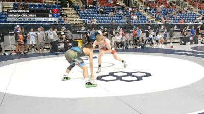144 lbs Cons. Rd Of 64 - Jacob Sutphin, Illinois vs Breyden Childress, Washington