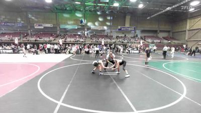 90 lbs Quarterfinal - Bret Coates, Wolfpack WC vs Owen Schaefer, Bear Cave WC