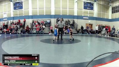 43 lbs Round 1 (4 Team) - Easton Coffey, Dragon Wrestling Club vs Beau Smith, Columbus North Wrestling Club