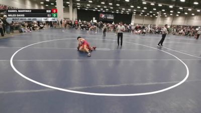 88 lbs Cons. Quarters - Miles Davis, Illinois vs Daniel Martinez, Monster Garage Wrestling