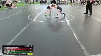 52 lbs Semifinal - Maverick Cipriani, Unattached vs Westen Davis, Oak Glen