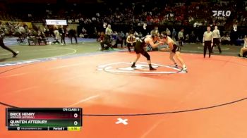 175 Class 3 lbs Semifinal - Brice Henry, Windsor (Imperial) vs Quinten Attebury, Belton