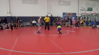 95 lbs Round 4 - Sawyer King, Ragin Raisins vs Isaac Brown, Donahue Wrestling Academy