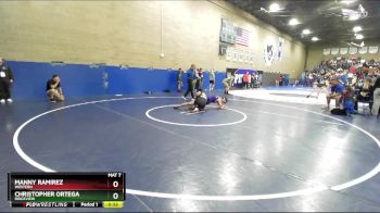 126 lbs Cons. Round 3 - Manny Ramirez, Western vs Christopher Ortega, Ridgeview