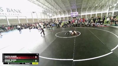 67 lbs Semis & Wb (16 Team) - Riddic Bunn, Mat Demons vs Taete Kunze, Salem Elite Wrestling