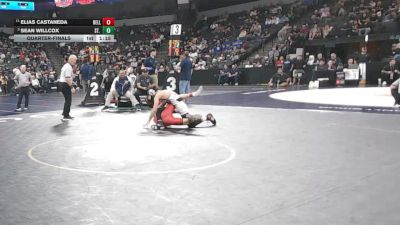 126 lbs Quarterfinal - Elias Castaneda, Bella Vista (SJ) vs Sean Willcox, St. John Bosco (SS)