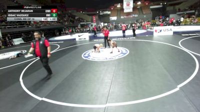 62 lbs Cons. Rd Of 16 - Anthony Bejaran, Crusader Wrestling vs Issac Vazquez, Wasco Wrestling Club