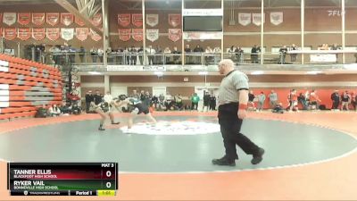 145 lbs Semifinal - Ryker Vail, Bonneville High School vs Tanner Ellis, Blackfoot High School