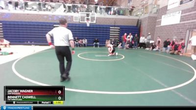 90/HWT Round 3 - Bennett Caswell, TW Wrestling vs Jacoby Wagner, 208 Badgers