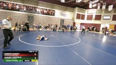 37 lbs Cons. Round 3 - Lennon Hardey, Bonneville Wrestling vs Rhenen Sheffield, Southern Utah Elite