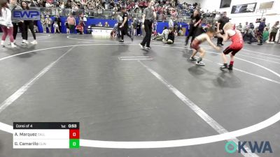 40 lbs Consi Of 4 - Asher Marquez, Carl Albert vs Gavino Camarillo, Clinton Youth Wrestling