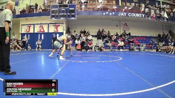 132 lbs Semis & Wb (16 Team) - Sam Mosier, Delta vs Colton Newgent, New Prairie