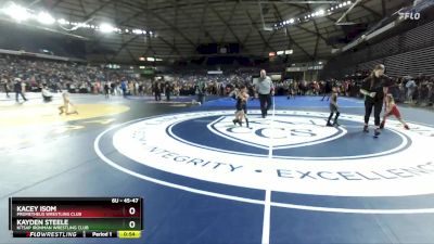 45-47 lbs Cons. Round 1 - Kacey Isom, Prometheus Wrestling Club vs Kayden Steele, Kitsap Ironman Wrestling Club