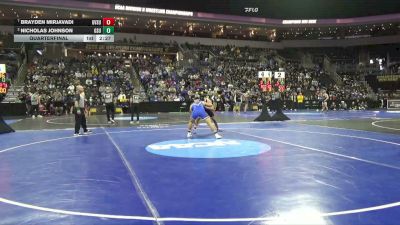 197 lbs Quarterfinal - Brayden Mirjavadi, Grand Valley St. vs Nicholas Johnson, Glenville St.