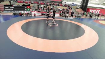 110 lbs 1st Place Match - Emily Klein, East Stroudsburg University vs Olivia Guy, Ursinus