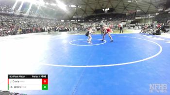 3A 160 lbs 5th Place Match - Emmett Casey, Peninsula vs Joseph Davis, Marysville Pilchuck