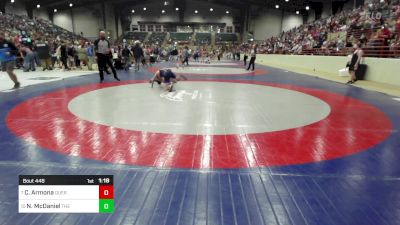 125 lbs Round Of 16 - Collin Armona, Guerrilla Wrestling Academy vs Nathan McDaniel, The Storm Wrestling Center