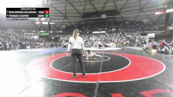 Boys 4A 138 lbs Cons. Round 1 - Thomas Cooper, Woodinville vs Bum-Erdene Boldsukh, Tahoma