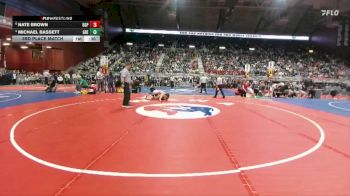 2A-138 lbs 3rd Place Match - Michael Bassett, Greybull/Riverside vs Nate Brown, Big Piney