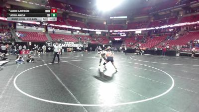 215 lbs Quarters - Josh Anzia, Cedar Grove-Belgium vs Jabin Lawson, Markesan