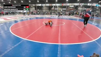 110 lbs Cons. Round 1 - Braxton Marcotte, Casper Wrestling Club vs Luke Halverson, Sundance