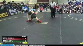 122 lbs Round 1 (6 Team) - Nickoli Kaye, Ring Finger Wrestling vs BRYCE MORRISON, Elite Athletic Club W.E.