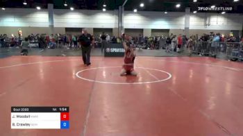 78 lbs Consolation - John D. Woodall, Massachusetts vs Brentley Crawley, Seminole County Wrestling Club