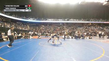 6A - 145 lbs 3rd Place Match - Emily Bianchi, Statesville High School vs Aydelynn Collins, Swansboro High School