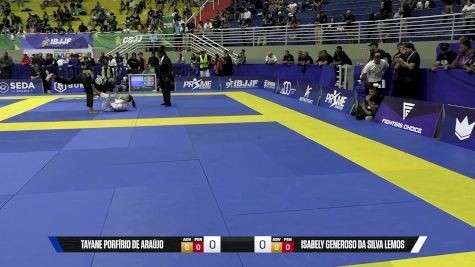Isabely Generoso Da Silva Lemos vs Tayane Porfírio De Araújo 2025 Brasileiro Jiu-Jitsu IBJJF