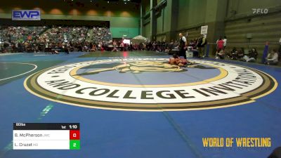 80 lbs Quarterfinal - Bowdee McPherson, JWC vs Lennox Cruzat, Mad Dawg Wrestling Club