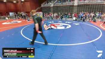 83 lbs Cons. Round 3 - Andreas Kiser, Camel Kids Wrestling vs Rowdy Gallup, Eastside United Wrestling Club