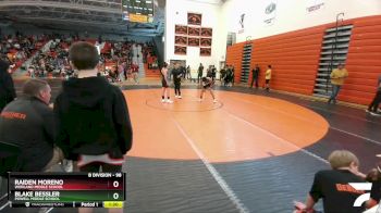 98 lbs Quarterfinal - Blake Bessler, Powell Middle School vs Raiden Moreno, Worland Middle School