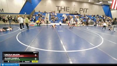 63-69 lbs Round 2 - Lincoln Wilson, Sanderson Wrestling Academy vs Oliver Daniels, Cougars Wrestling Club